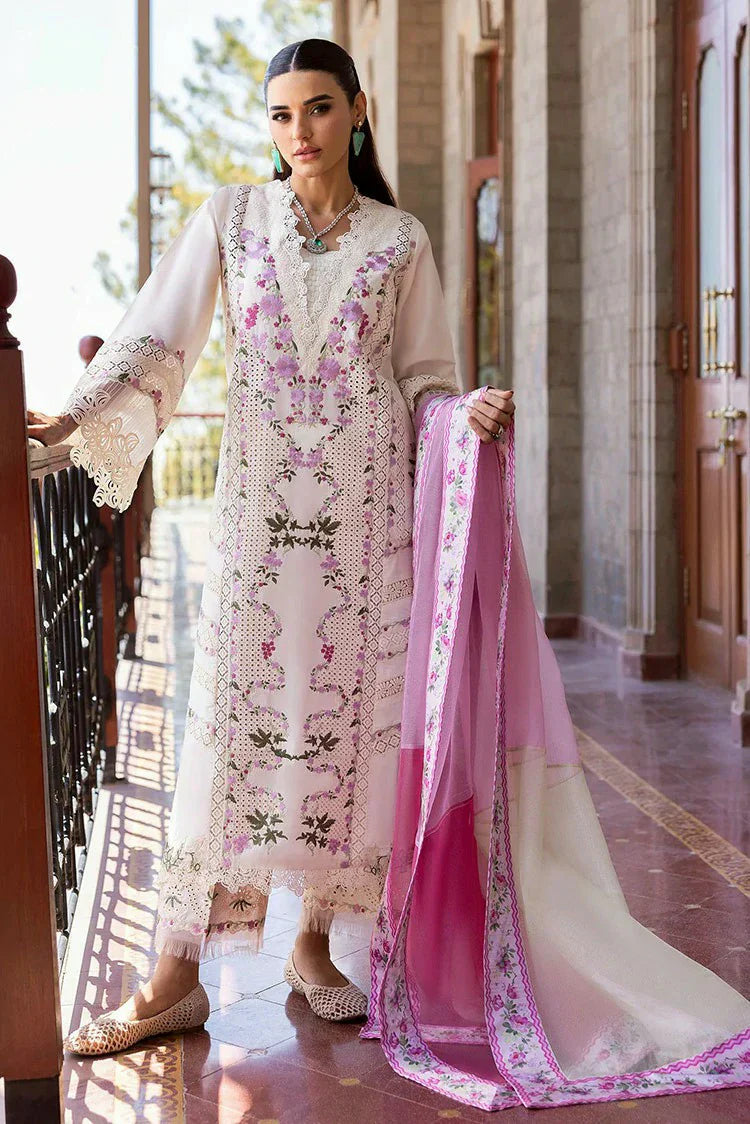 Picture of Saira Shakira - Bloom Luxury Eid Lawn Collection - ZERENE 1A - Unstitched - Available at Raja Sahib