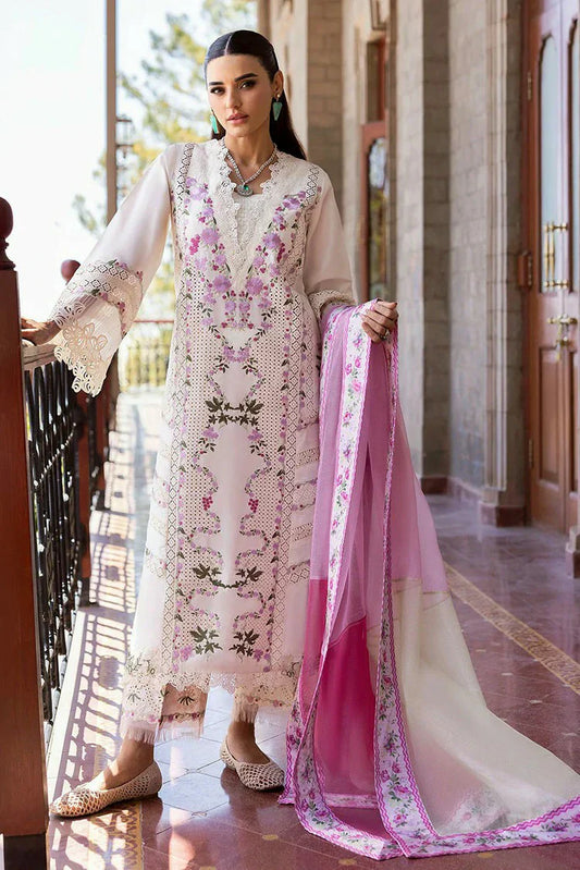 Picture of Saira Shakira - Bloom Luxury Eid Lawn Collection - ZERENE 1A - Unstitched - Available at Raja Sahib