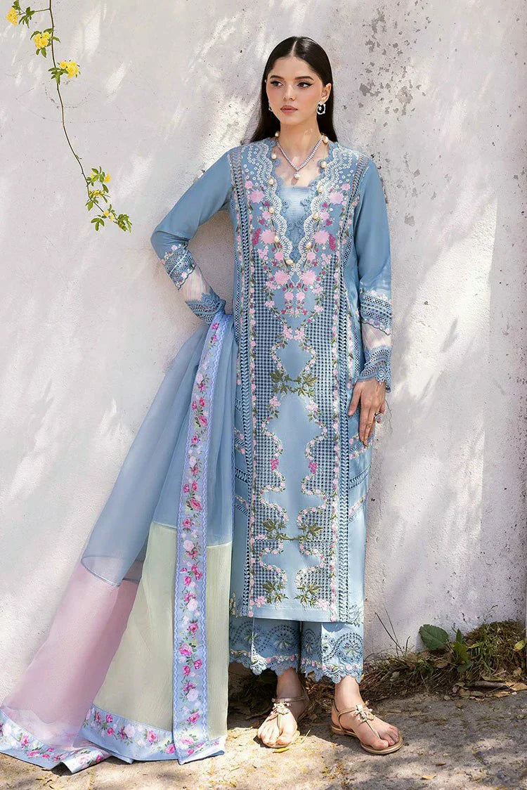 Picture of Saira Shakira - Bloom Luxury Eid Lawn Collection - ZERENE 1B - Unstitched - Available at Raja Sahib