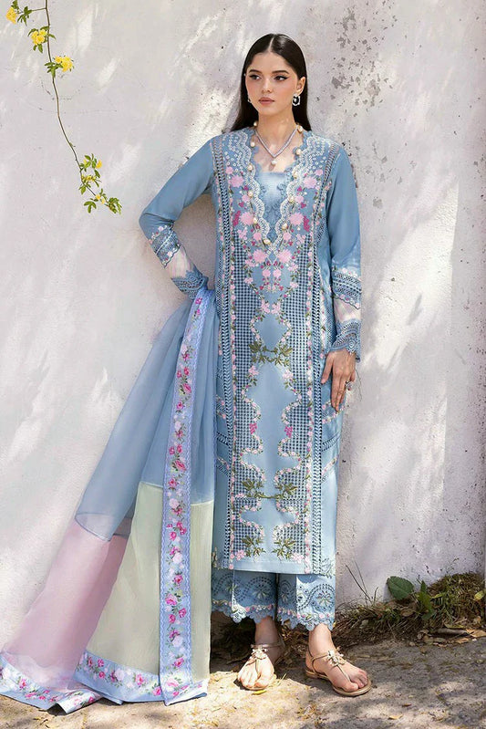 Picture of Saira Shakira - Bloom Luxury Eid Lawn Collection - ZERENE 1B - Unstitched - Available at Raja Sahib