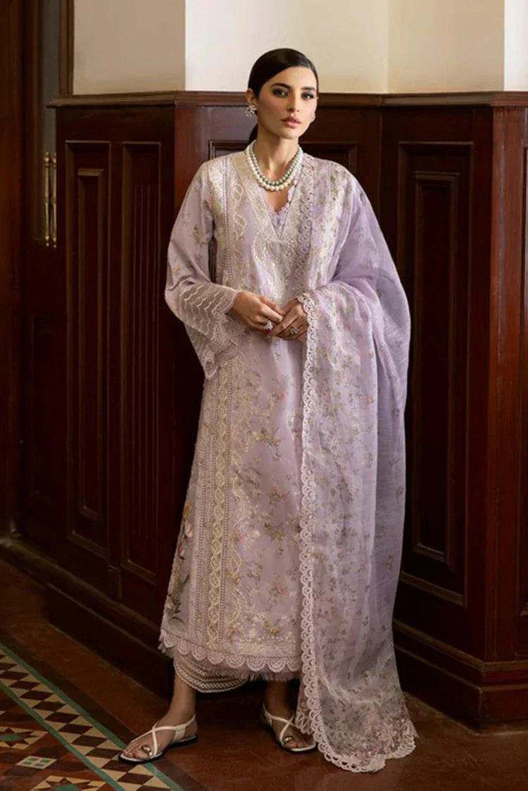 Picture of Saira Shakira - Bloom Luxury Eid Lawn Collection - SWEET OPEL 8A - Unstitched - Available at Raja Sahib