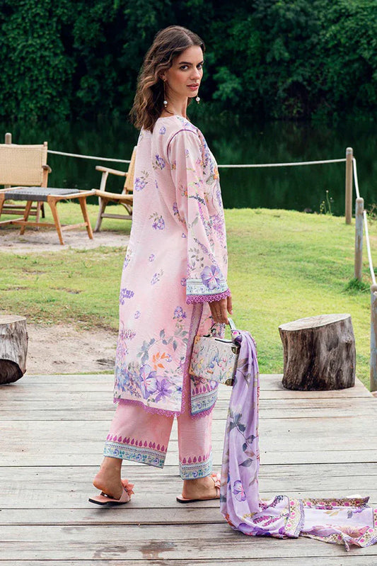 Picture of Roheenaz - Garden Veil Printed Lawn Collection - 1B Lilac Dust - Unstitched - Available at Raja Sahib
