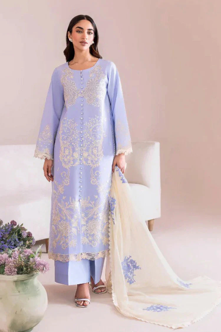 Picture of Manara - Magnolia Garden - MG 12 Iris - Unstitched - Available at Raja Sahib