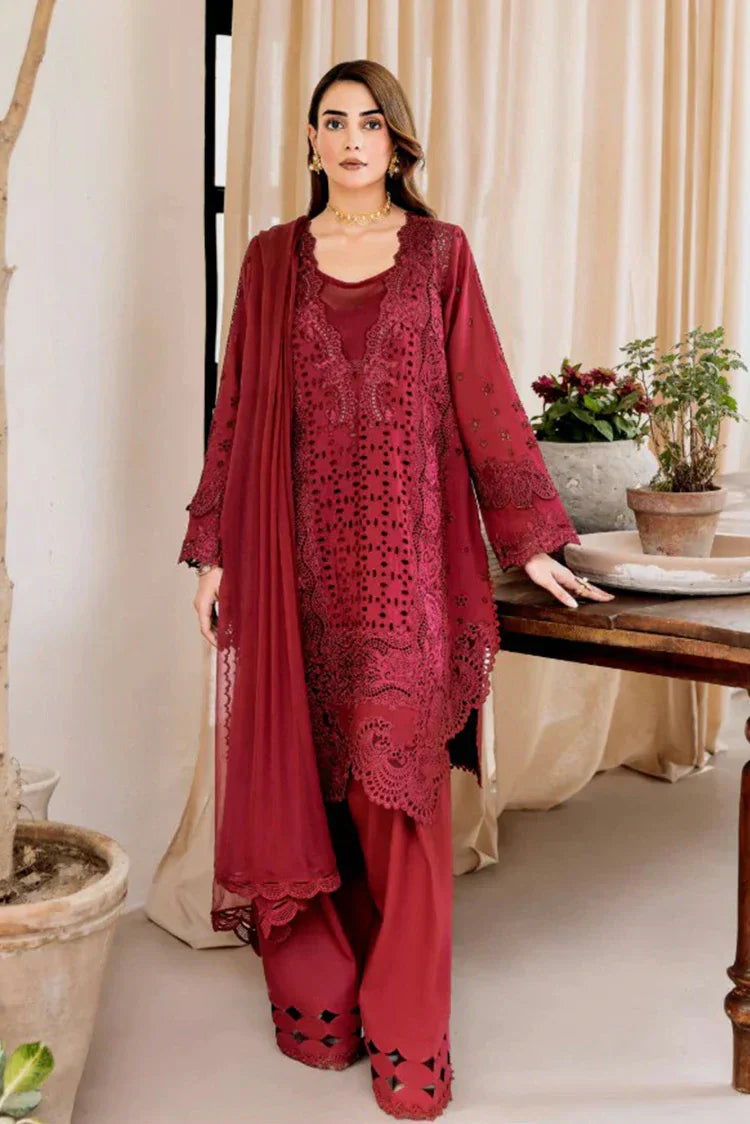 Picture of Manara - Magnolia Garden - MG 04 Scarlett - Unstitched - Available at Raja Sahib