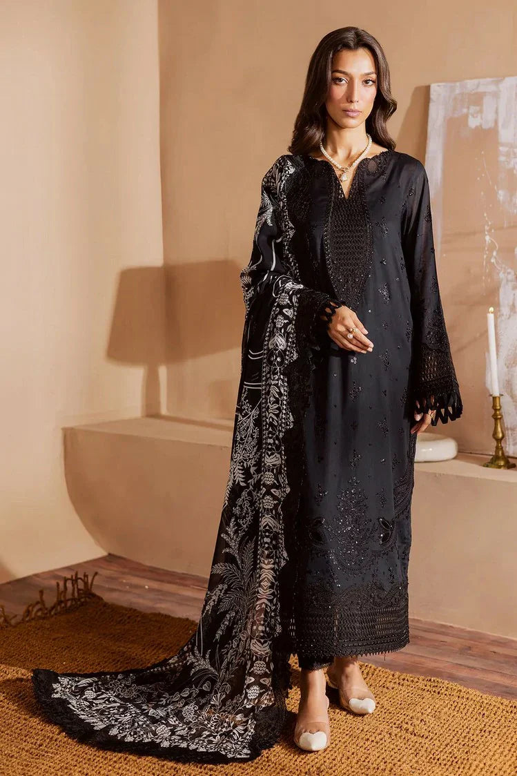 Picture of Nureh - Koyal Monochrome Lawn Collection - NE-164 - Unstitched - Available at Raja Sahib
