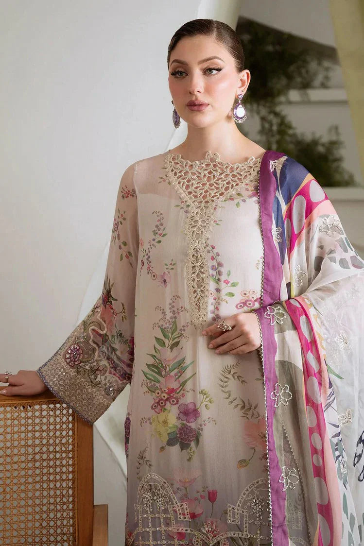 Picture of Nureh - Amaya Embroidered & Printed Chiffon Collection Vol 3 - AM-19 - Unstitched - Available at Raja Sahib
