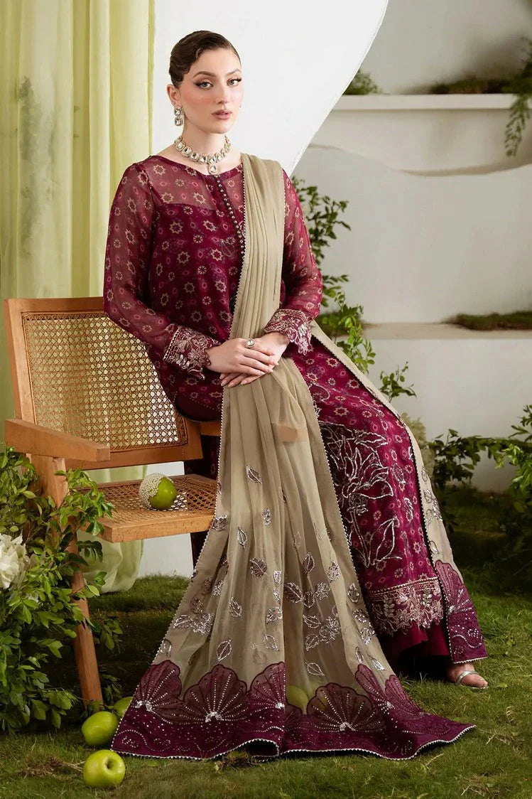 Picture of Nureh - Amaya Embroidered & Printed Chiffon Collection Vol 3 - AM-20 - Unstitched - Available at Raja Sahib