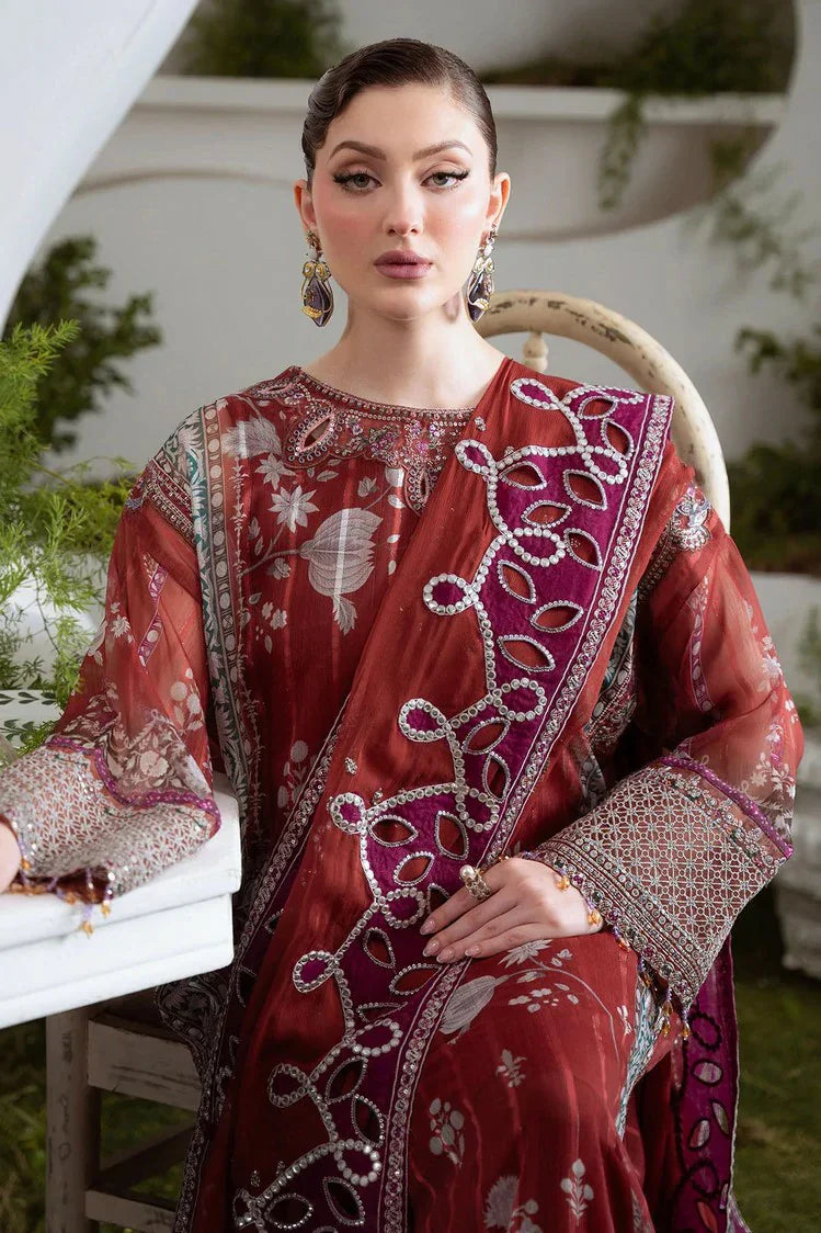 Picture of Nureh - Amaya Embroidered & Printed Chiffon Collection Vol 3 - AM-24 - Unstitched - Available at Raja Sahib