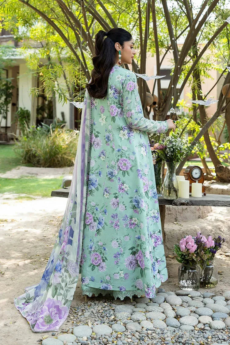 Picture of Elaf - Chiffon Print Collection - ECD-1A GARDENELLE - Unstitched - Available at Raja Sahib