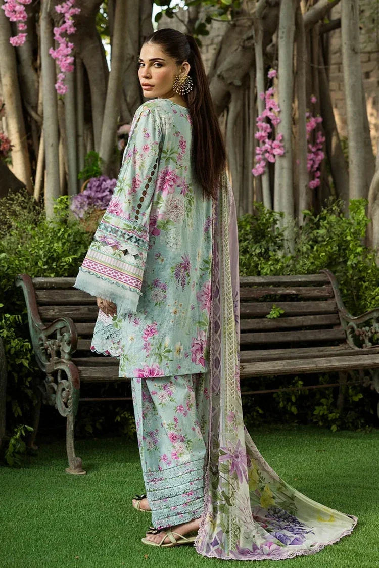 Picture of Elaf - Chiffon Print Collection - ECD-3B FLORAL CHARM - Unstitched - Available at Raja Sahib