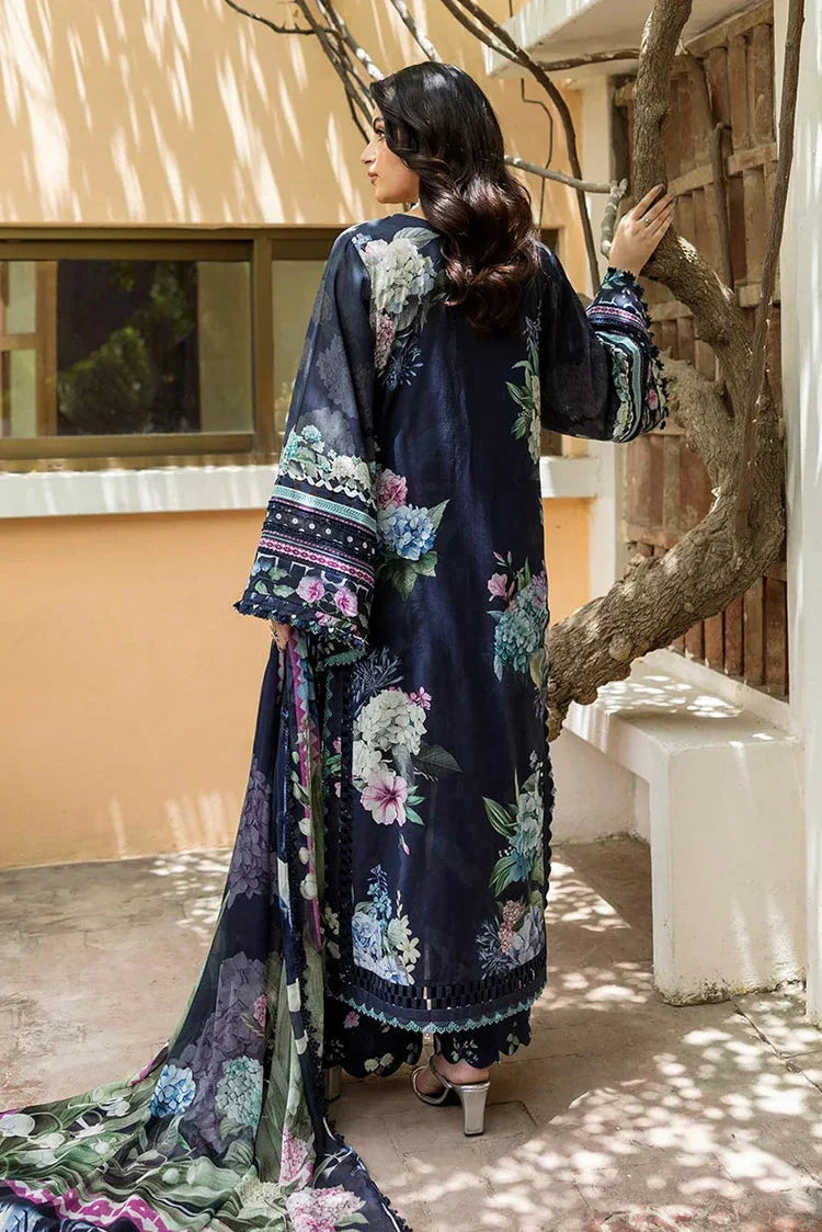 Picture of Elaf - Chiffon Print Collection - ECD-4B TWILIGHT GARDEN - Unstitched - Available at Raja Sahib