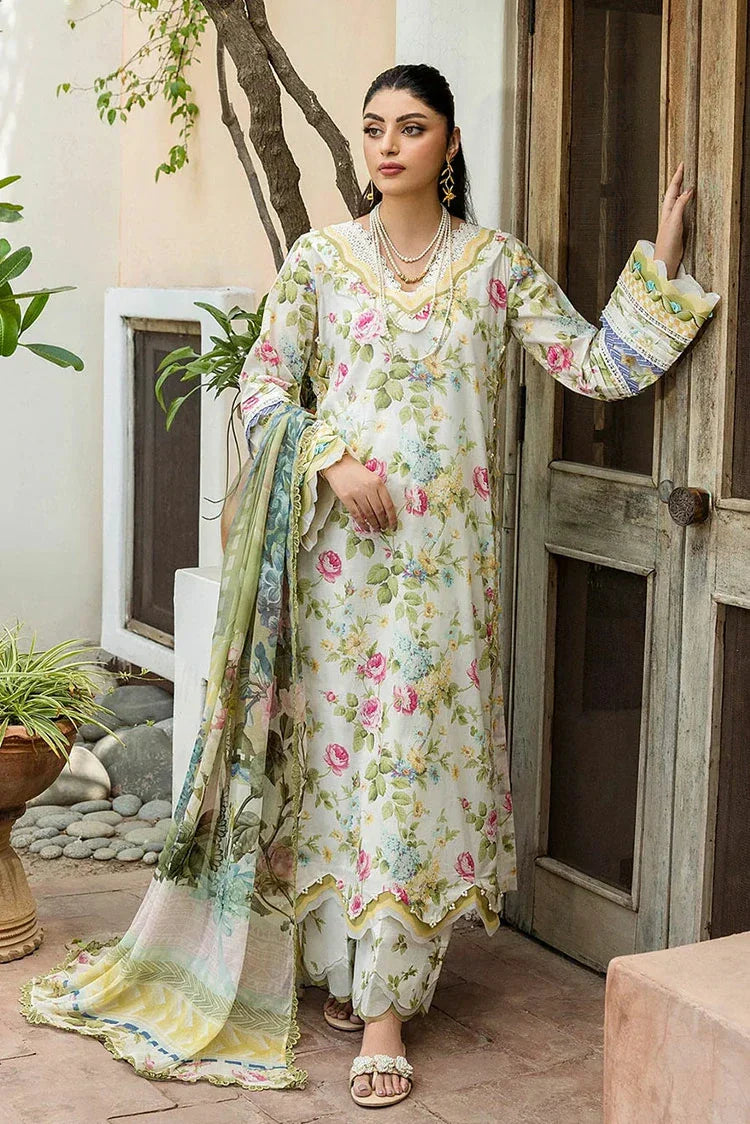 Picture of Elaf - Chiffon Print Collection - ECD-5A GLADIOLUS GRACE - Unstitched - Available at Raja Sahib