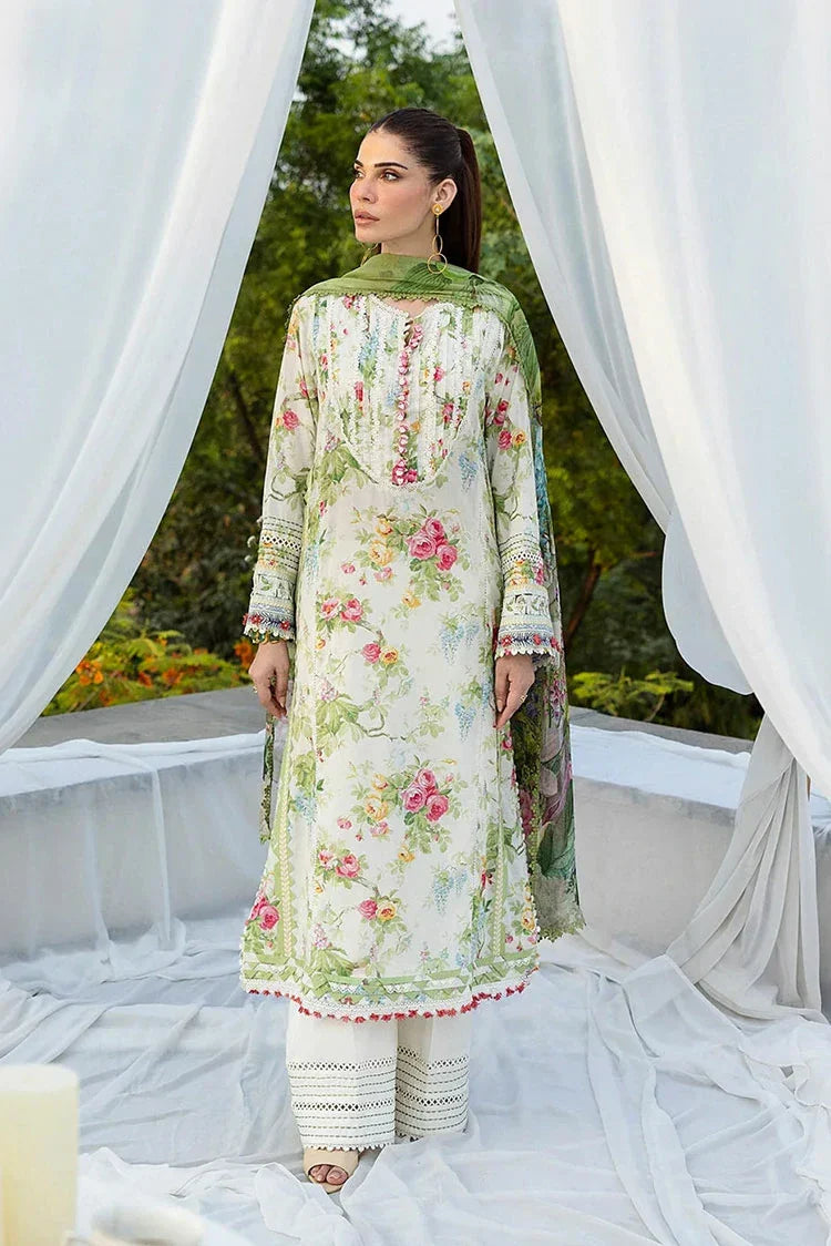 Picture of Elaf - Chiffon Print Collection - ECD-6A BLOSSOMEA - Unstitched - Available at Raja Sahib