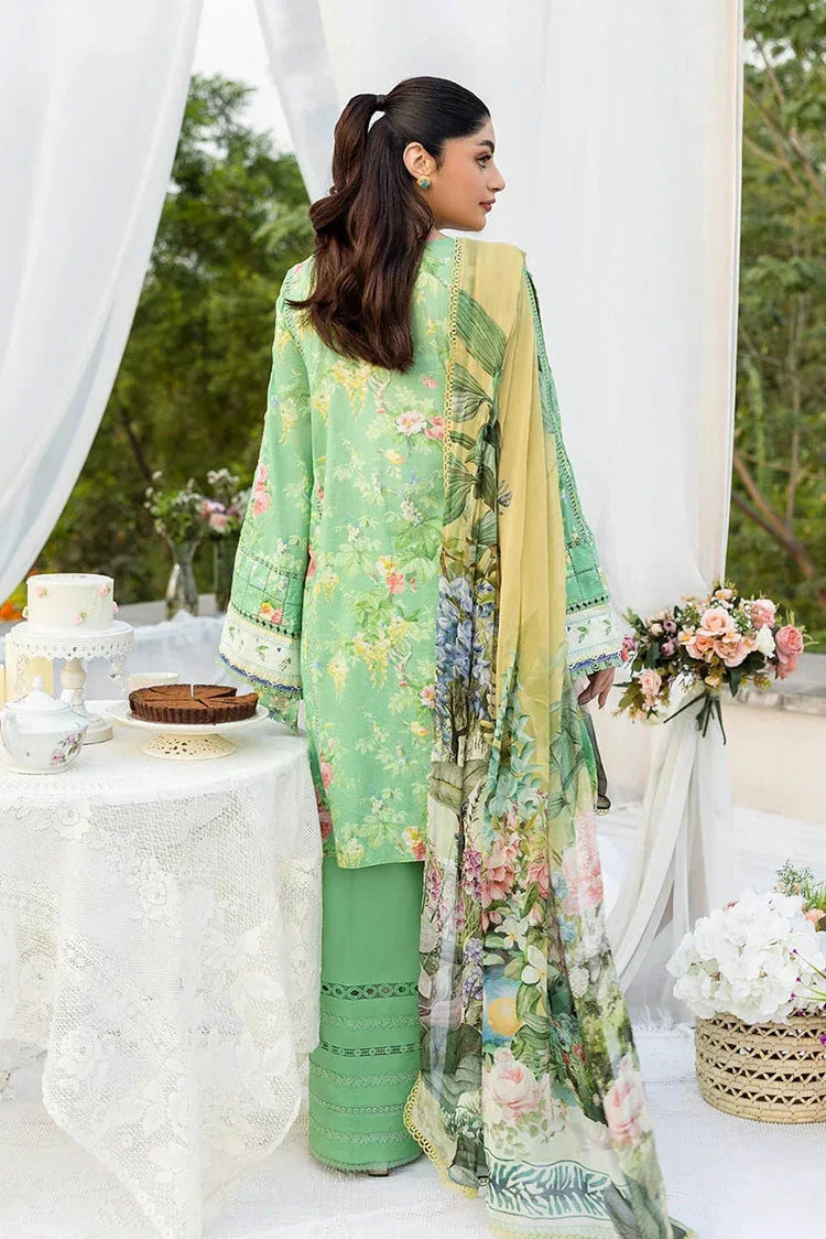 Picture of Elaf - Chiffon Print Collection - ECD-6B PASTELLE - Unstitched - Available at Raja Sahib