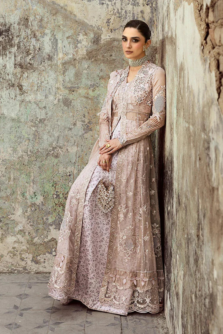 Qalamkar - Festive Embroidered Chiffons Collection - WC-01 Aisla - Unstitched