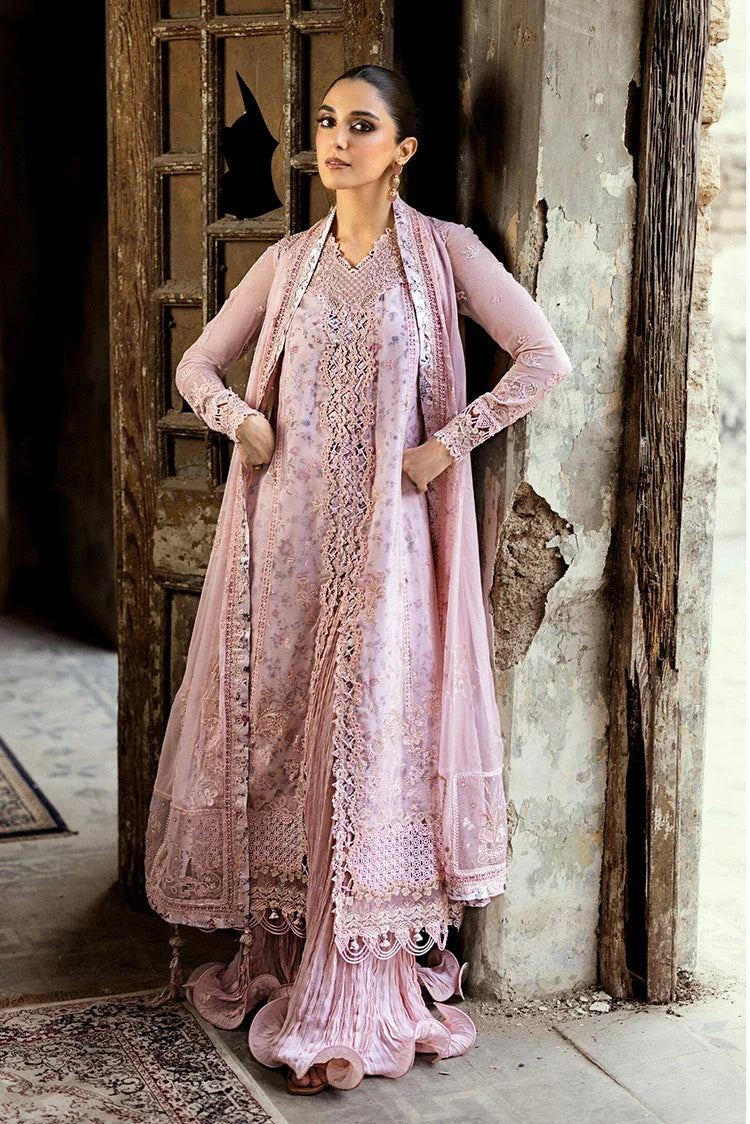 Qalamkar - Festive Embroidered Chiffons Collection - WC-05 Riona - Unstitched