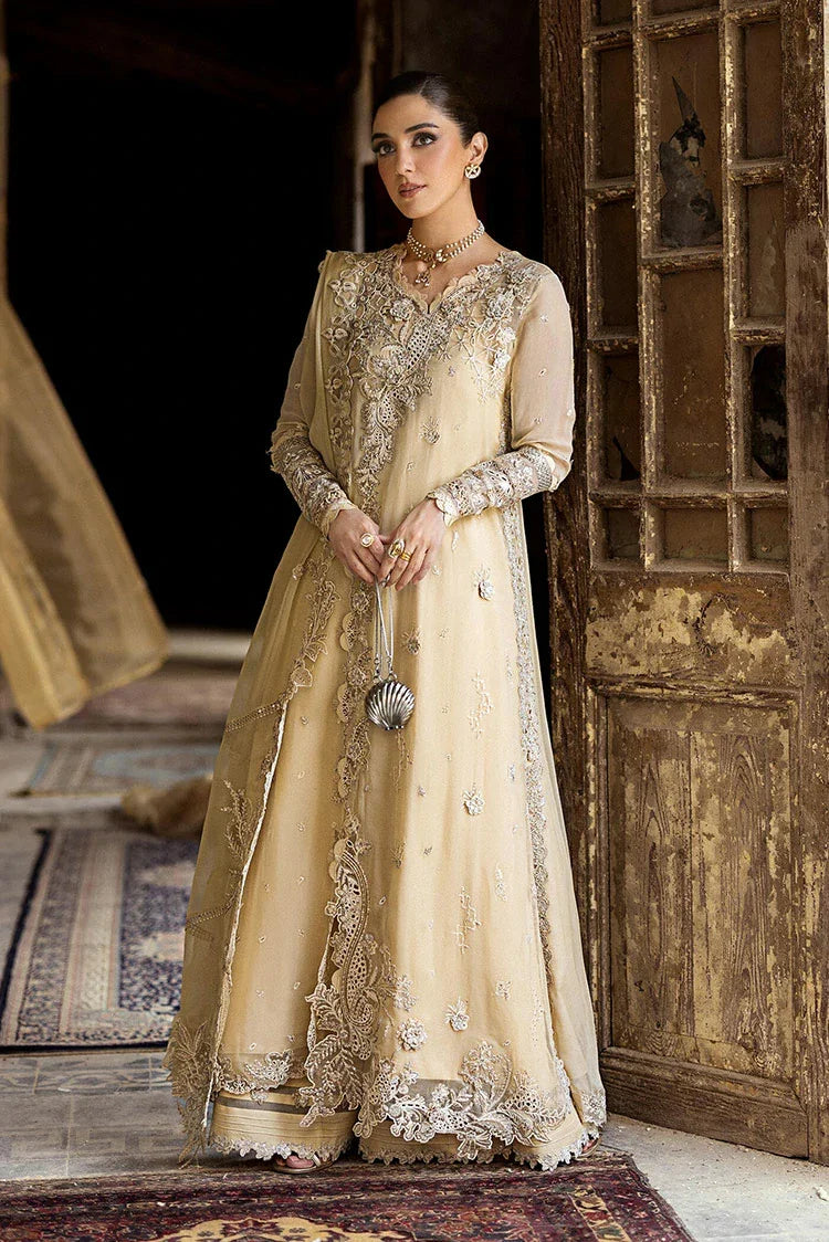 Qalamkar - Festive Embroidered Chiffons Collection - WC-07 Heela - Unstitched