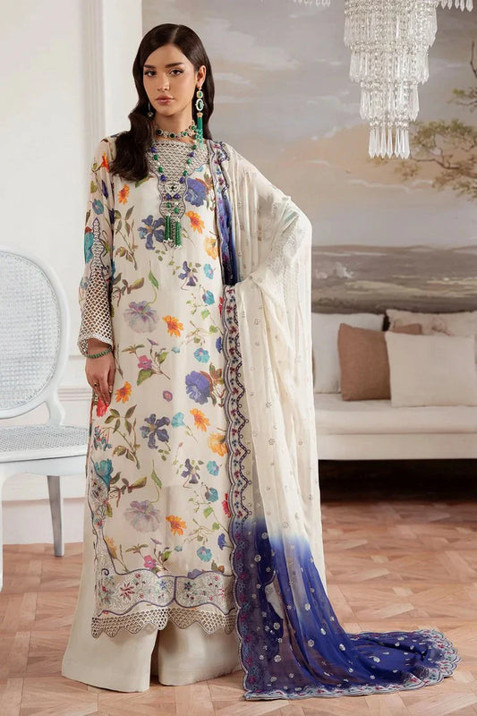 Nureh - Amaya Embroidered & Printed Chiffon Collection Vol 4 - AM-26 - Unstitched