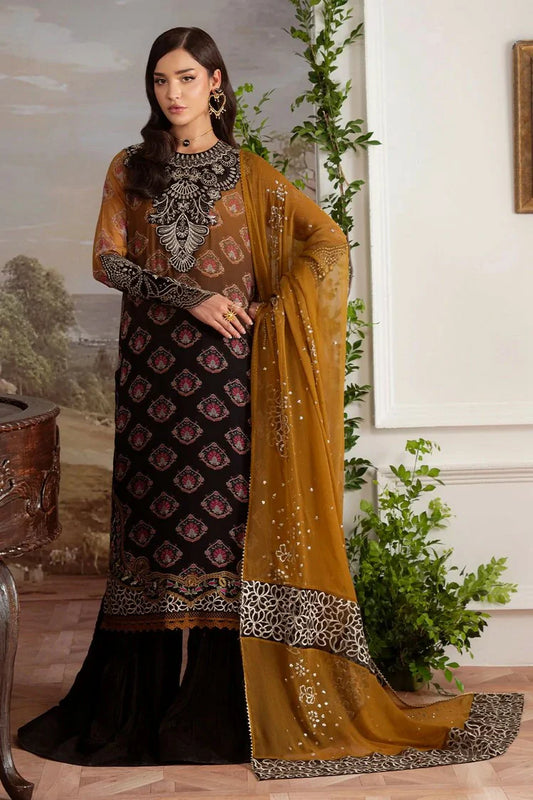 Nureh - Amaya Embroidered & Printed Chiffon Collection Vol 4 - AM-30 - Unstitched