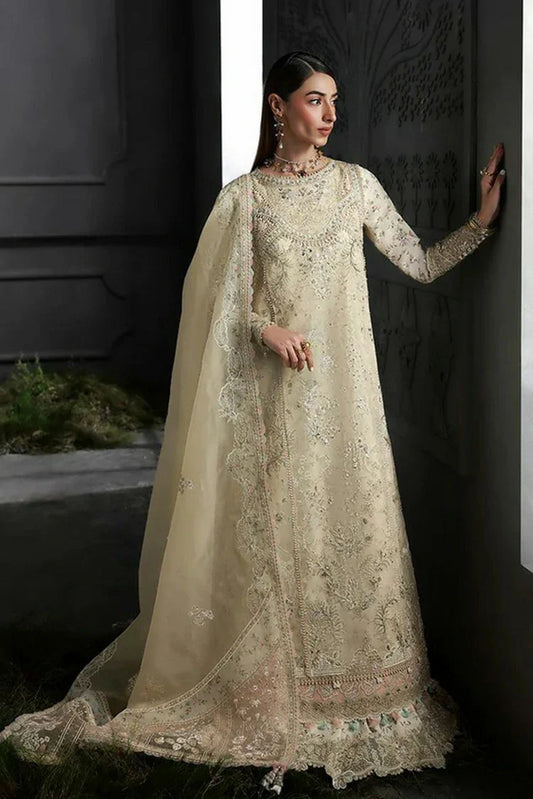 Qalamkar - Elirah Formals - MF-04 IVORY GRACE - Unstitched
