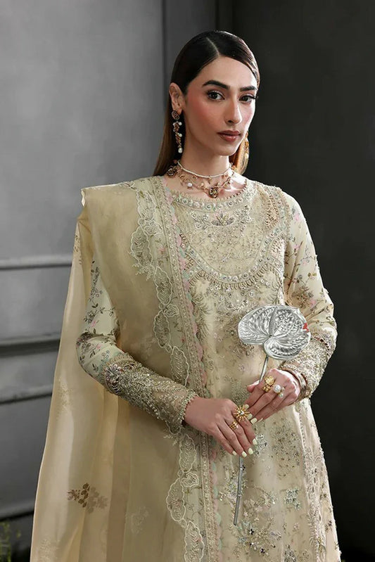 Qalamkar - Elirah Formals - MF-04 IVORY GRACE - Unstitched