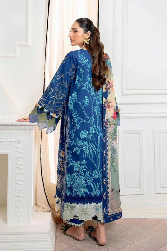 Roheenaz - Aezel Fall Embroidered Cambric Collection - 1A Insha - Unstitched