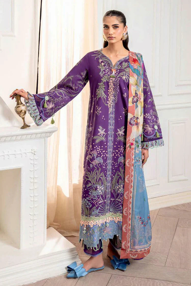 Roheenaz - Aezel Fall Embroidered Cambric Collection - 1B Emaan - Unstitched