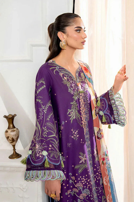 Roheenaz - Aezel Fall Embroidered Cambric Collection - 1B Emaan - Unstitched
