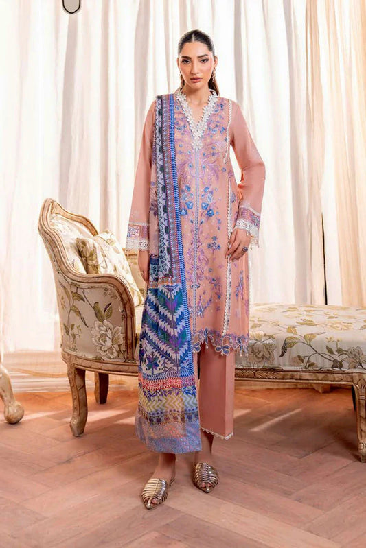Roheenaz - Aezel Fall Embroidered Cambric Collection - 4B Wareesha - Unstitched