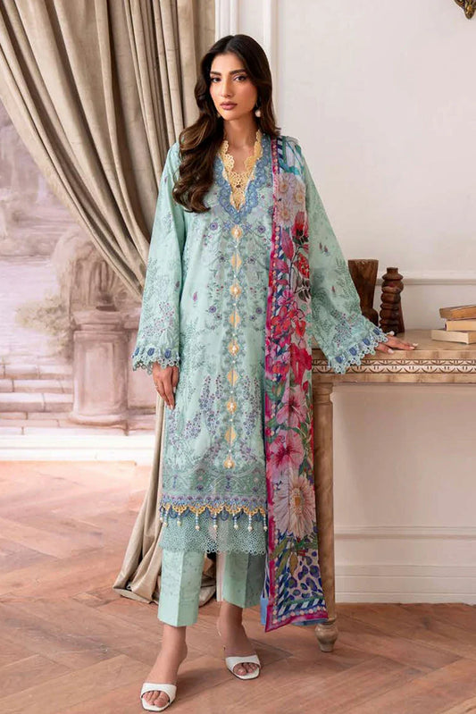 Roheenaz - Aezel Fall Embroidered Cambric Collection - 7A Avira - Unstitched