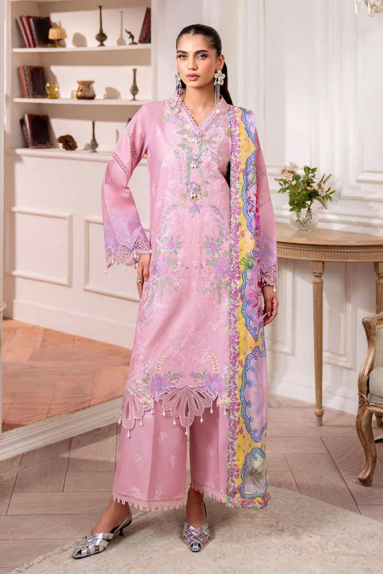 Roheenaz - Aezel Fall Embroidered Cambric Collection - 8B Evale - Unstitched