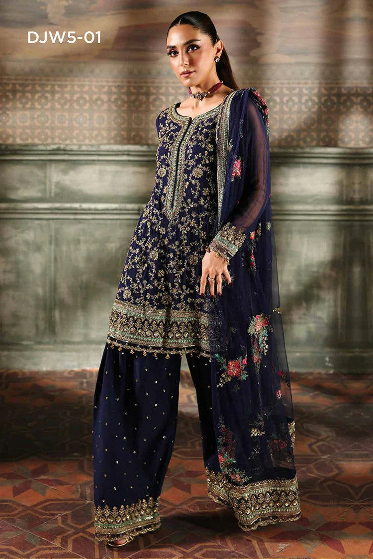 Charizma - Dastan-e-Jashan Premium Chiffon Collection Limited Edition Vol 1 - DJW5-01 - Unstitched