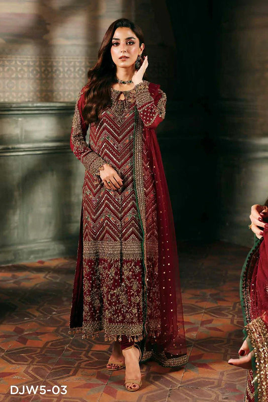 Charizma - Dastan-e-Jashan Premium Chiffon Collection Limited Edition Vol 1 - DJW5-03 - Unstitched