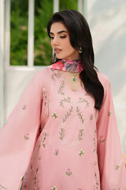 Asifa & Nabeel - Eden Cambric Collection - Serene Blush ECU25-01 - Unstitched