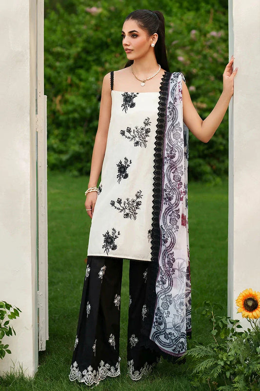 Asifa & Nabeel - Eden Cambric Collection - Pearl Whisper ECU25-04 - Unstitched