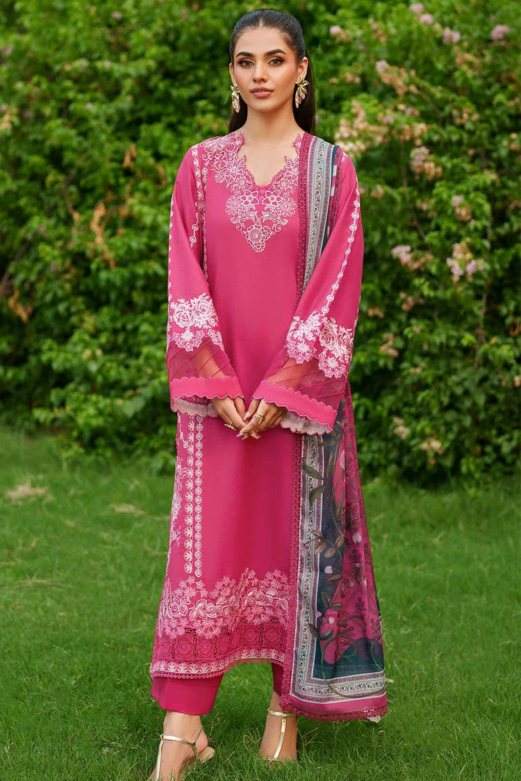 Asifa & Nabeel - Eden Cambric Collection - Pink Reverie ECU25-06 - Unstitched