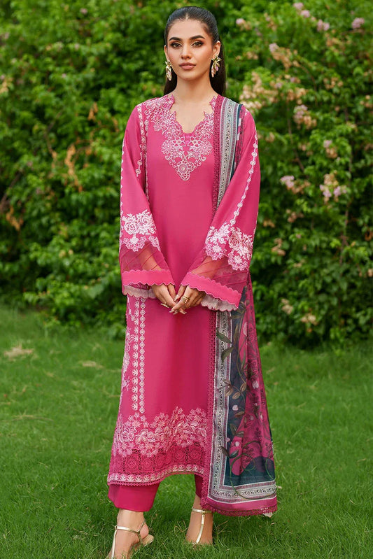Asifa & Nabeel - Eden Cambric Collection - Pink Reverie ECU25-06 - Unstitched