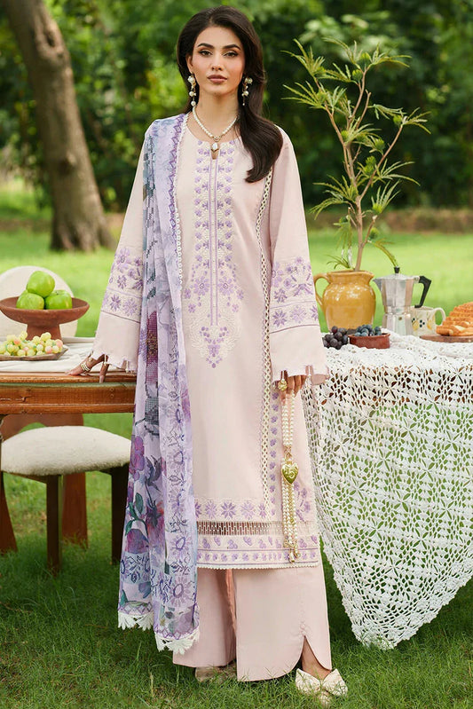 Asifa & Nabeel - Eden Cambric Collection - Elysian Petals ECU25-08 - Unstitched