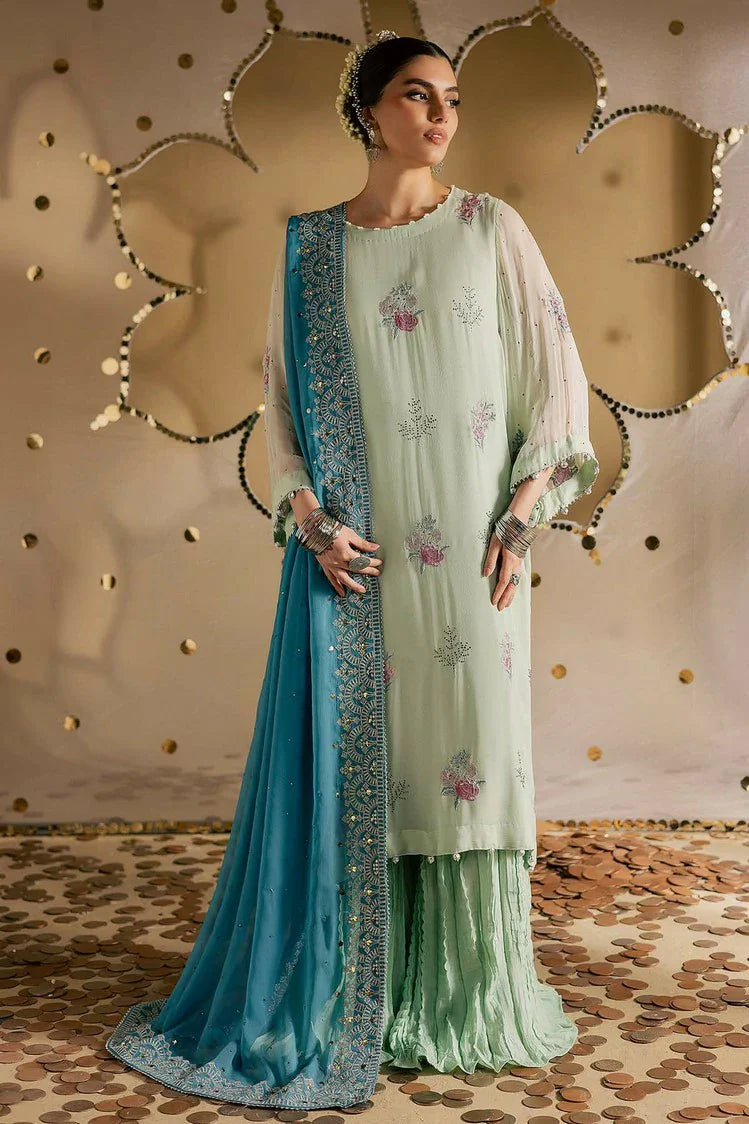 Nureh - Mukeshkari Embroidered Mukesh Chiffon Collection Vol 2 - MK-13 - Unstitched