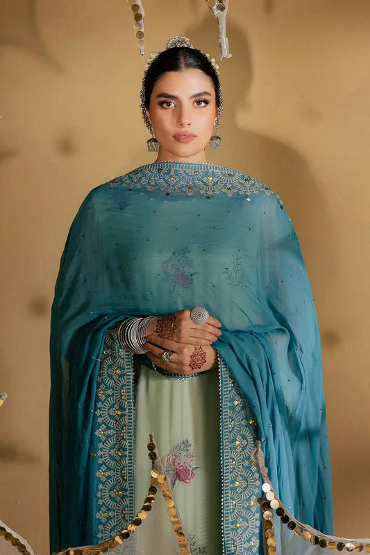 Nureh - Mukeshkari Embroidered Mukesh Chiffon Collection Vol 2 - MK-13 - Unstitched
