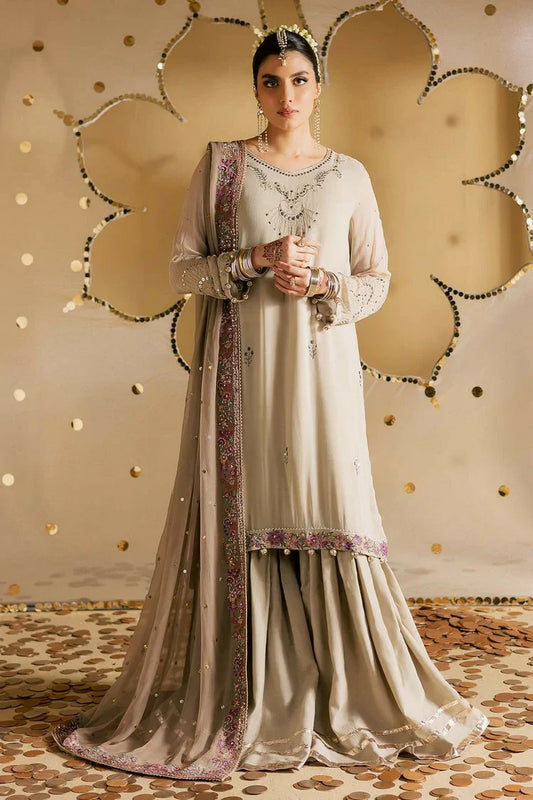 Nureh - Mukeshkari Embroidered Mukesh Chiffon Collection Vol 2 - MK-17 - Unstitched