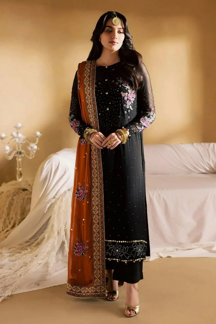 Nureh - Mukeshkari Embroidered Mukesh Chiffon Collection Vol 2 - MK-18 - Unstitched