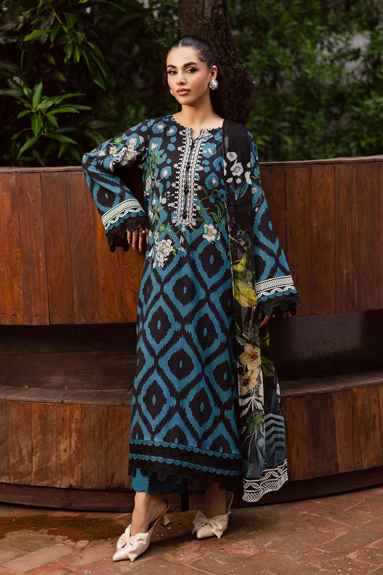 Nureh - Signature Prints Printed Viscose Slub Linen Collecton Vol 1 - SP-165 - Unstitched