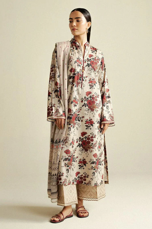 Zara Shahjahan - Coco Prints Vol 4 - Aster-4B - Unstitched