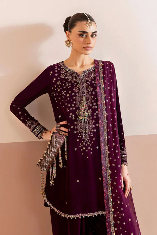 Jazmin - Chaandani Luxury Velvet Formals - CVF D-05 ROSHANEH - Unstitched