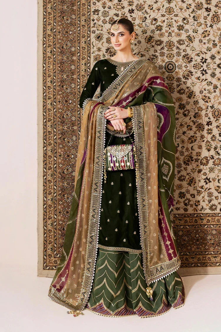 Jazmin - Chaandani Luxury Velvet Formals - CVF D-09 CHAMBELI - Unstitched