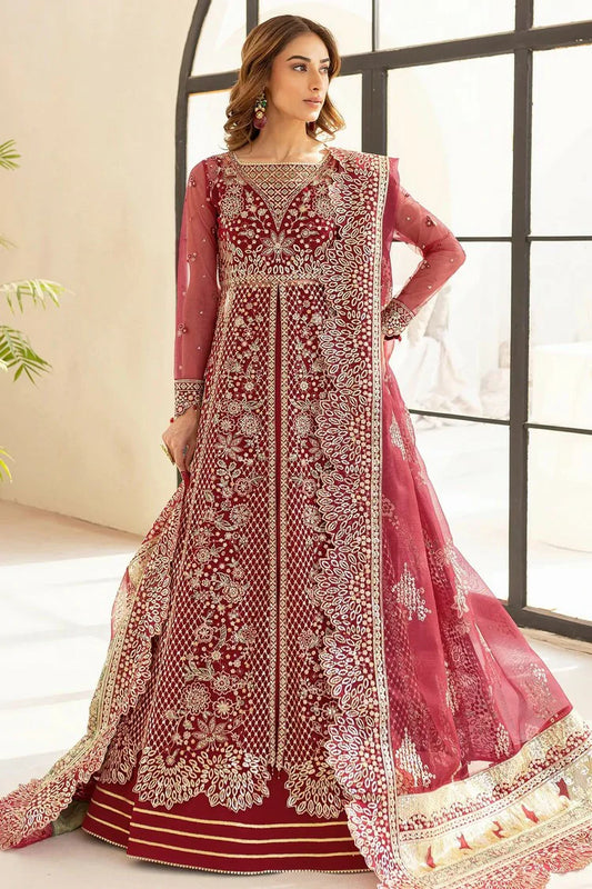 Farasha - Luzella Premium Formals - 06-CARMINE ALLURE - Unstitched