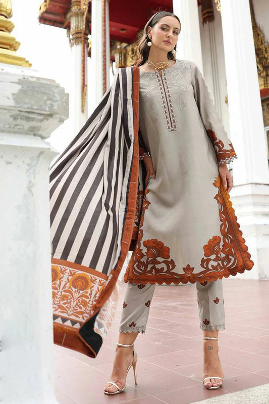 Charizma - Aniiq Embroidered Printed Linen Collection Vol 1 - ANW6-05 - Unstitched