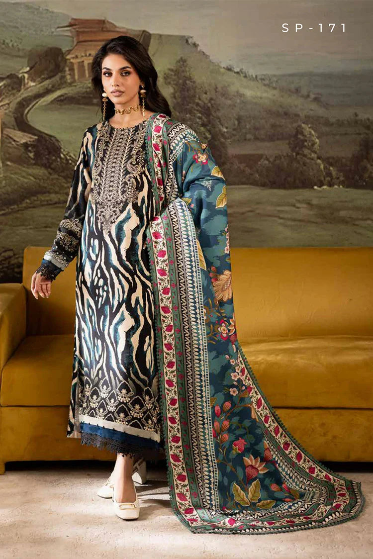 Nureh - Signature Prints Printed Doria Linen Collecton Vol 2 - SP-171 - Unstitched