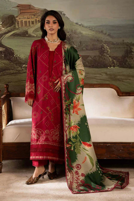 Nureh - Signature Prints Printed Doria Linen Collecton Vol 2 - SP-175 - Unstitched